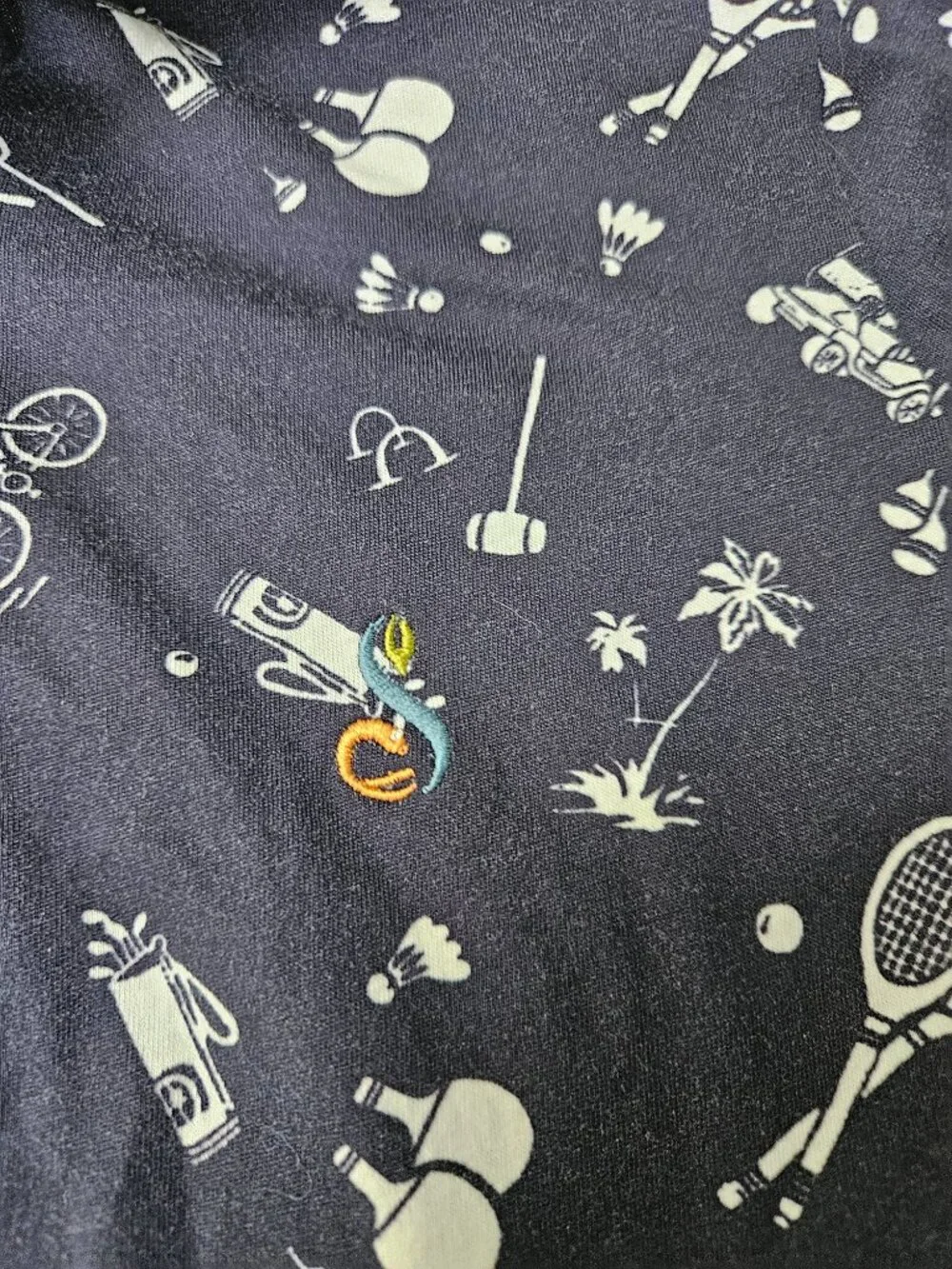Polo Ralph Lauren Performance Boys Polo Shirt Country Club Print Size 8